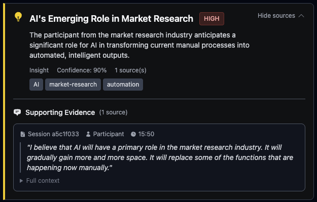 AI Analysis Complete - Key themes and insights from user interviews